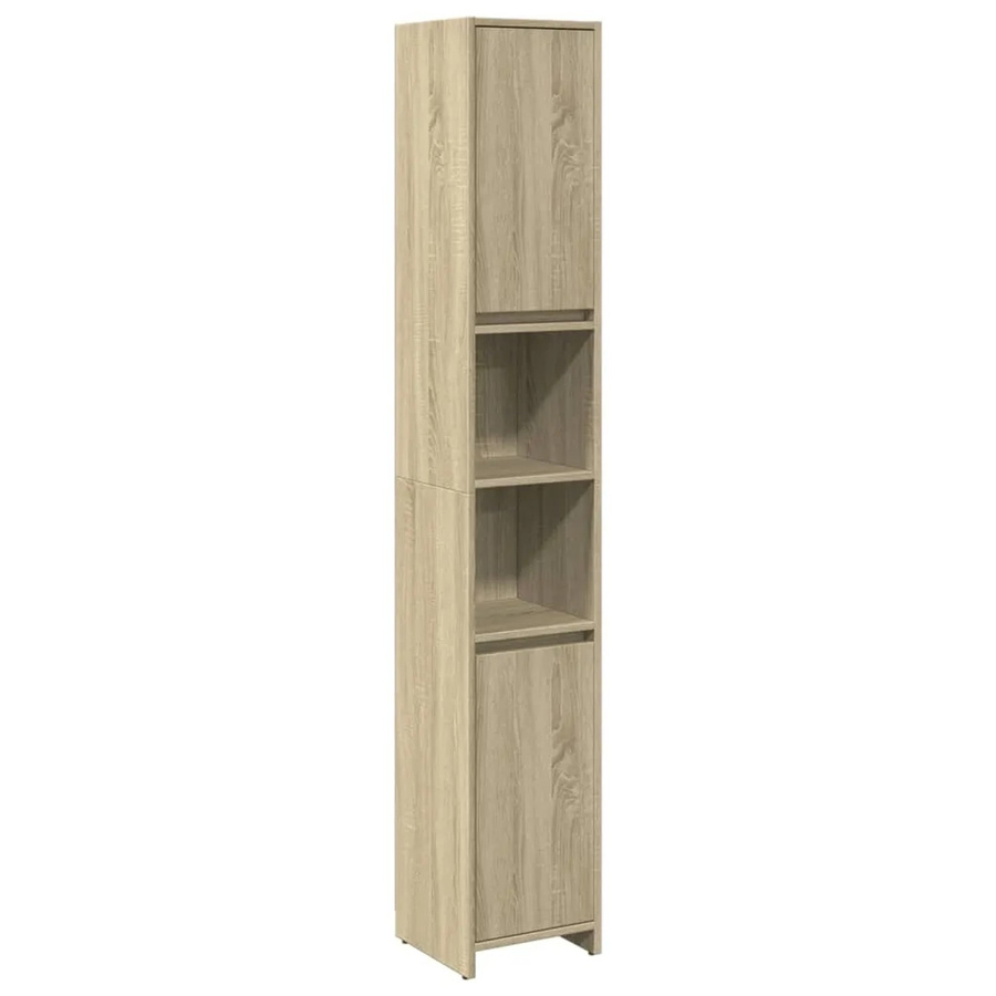 vidaXL Badezimmerschrank Sonoma-Eiche Modell 3, Farbe Braun, B/T/H: 30 x 30 x 183,5 cm - Bild 2