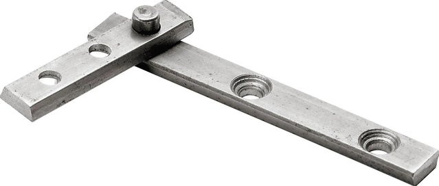 Hettich Zapfenband für Drehtüren in Silber Edelstahl-Optik - Bild 1