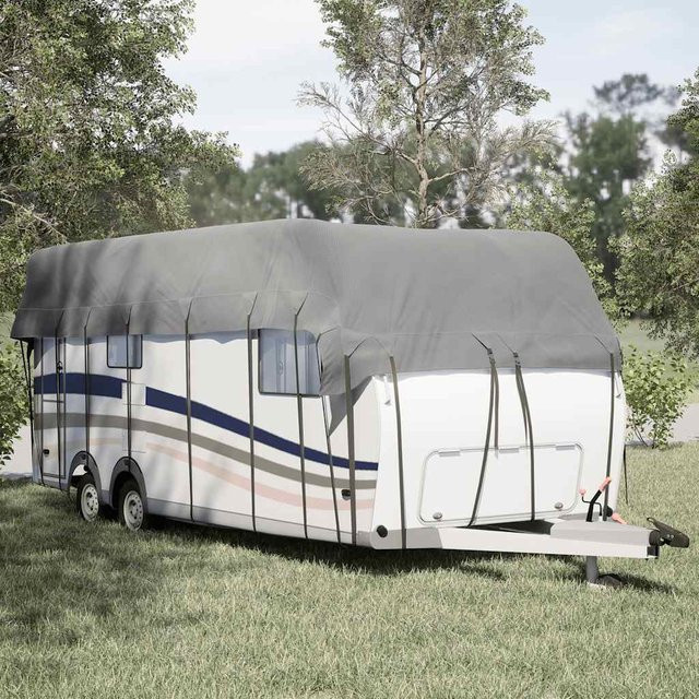 vidaXL Dachplane für Wohnwagen in Grau aus Vliesstoff, B/T: 800 x 300 cm - Bild 3
