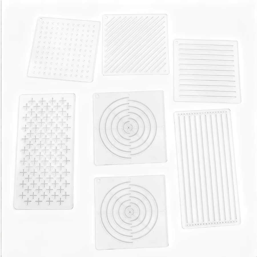 Sashiko-Schablonenvorlage aus transparentem Acryl für Handquilten und Musterübertragungen - Bild 3