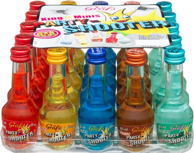 Gräf´s King of Minis Party-Shooter Liqueur & Aperitif 5 x 0,05 l - Bild 1