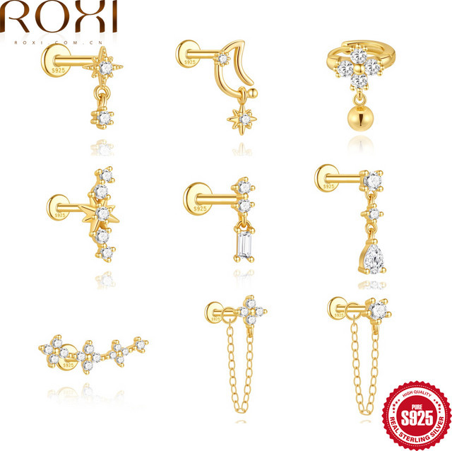 ROXI Ohrstecker, 925 Silber, Wassertropfen, Damen - Bild 1