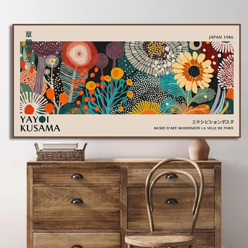 Leibert Art Decoration Blumen Leinwandmalerei Poster Wandkunst Bild, Multicolor, Breite: 20 cm, Höhe: 40 cm - Bild 1