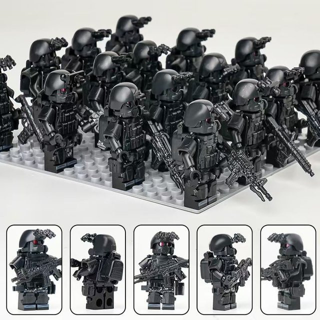 Ghost Swat Spezialeinheiten Militärfiguren Soldaten, Bausteine, ab 14 Jahren - Bild 1