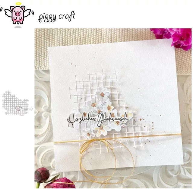 Piggy Craft Metall-Stanzform für Papierhandwerk und Sammelalben in Weiß - Bild 1