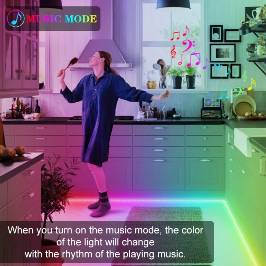 Tuya Smart WiFi LED-Controller für RGB/RGBW/RGBCCT LED-Streifen mit Infrarot-Fernbedienung, kompatibel mit Amazon Alexa und Google Assistant, Farbe: Weiß - Bild 5