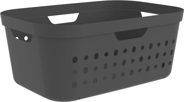 Wäschekorb Rotho Jona mit Griffen, Anthrazit, Höhe: 233 cm, Breite: 39 cm - Bild 1