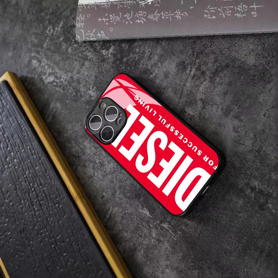 Diesel Handyhülle Hartschalen-Cover für iPhone 17 16 15 14 13 12 Pro Max XR Air Plus in Schwarz Silber - Bild 2