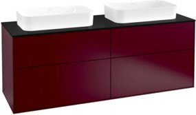 Villeroy & Boch Finion Waschtischunterschrank in Blau Peony Matt, Wandmontage, B/H/T: 160 x 60,3 x 50,1 cm - Bild 1