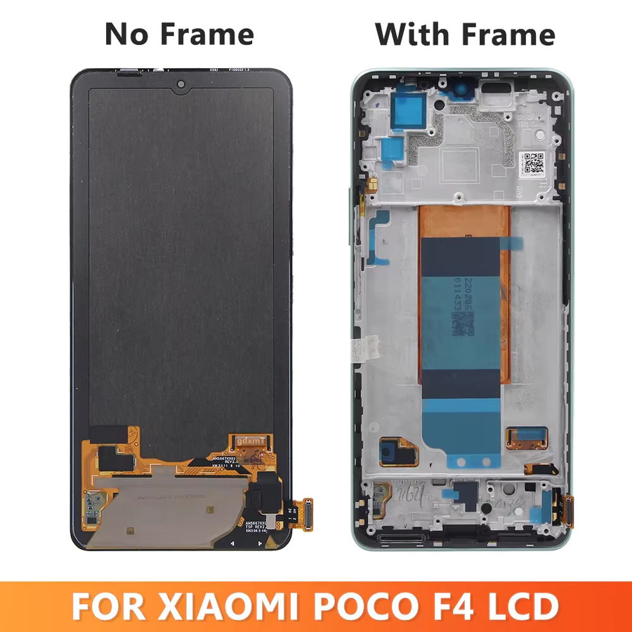 Xiaomi POCO F4 AMOLED Display Ersatz mit Rahmen, 6,67 Zoll, Schwarz - Bild 2