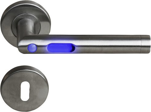ALPERTEC Rosettengarnitur MoveLight I aus Edelstahl in Silber matt - Bild 1