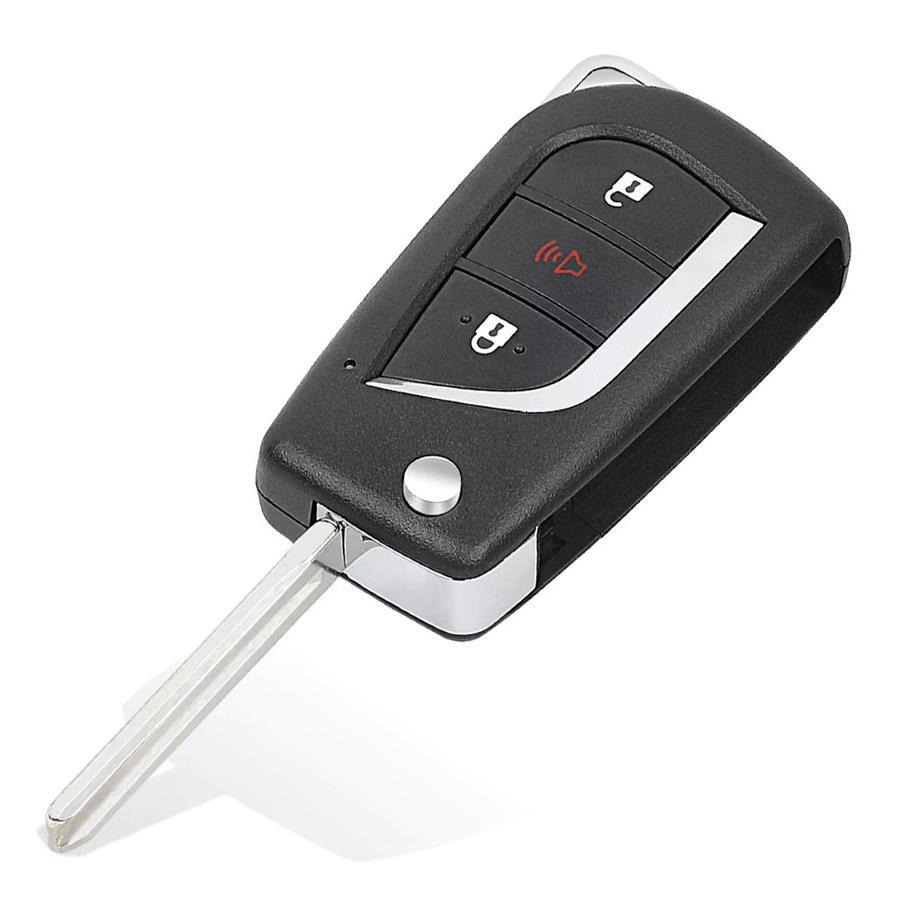 DIYKEY GQ4-73T Smart Remote Auto Schlüsselanhänger für Toyota RAV4 2019-2021, 3 Tasten, 315 MHz, H Chip, Schwarz - Bild 3