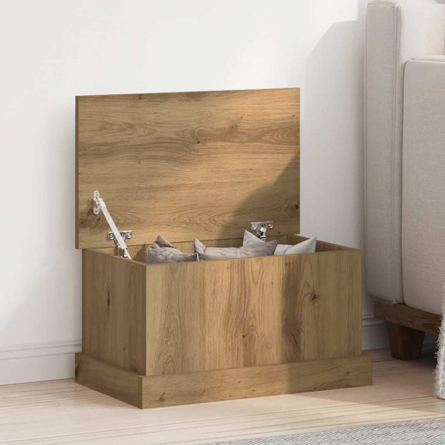 Vidaxl Truhe aus Holzwerkstoff in Braun, B/T/H: 50 x 30 x 28 cm - Bild 1