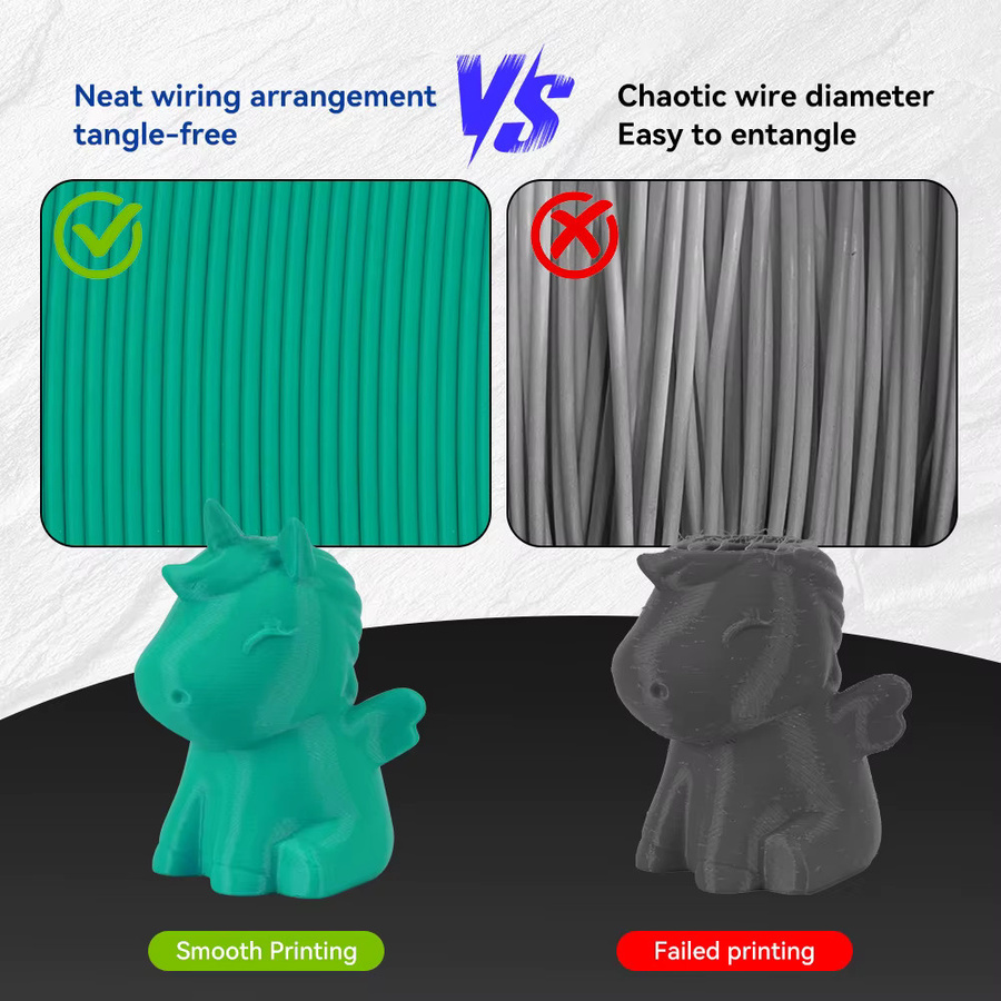 KINGROON Hochgeschwindigkeits PETG 3D-Druckfilament, 1,75 mm, Grau, 5 kg - Bild 4