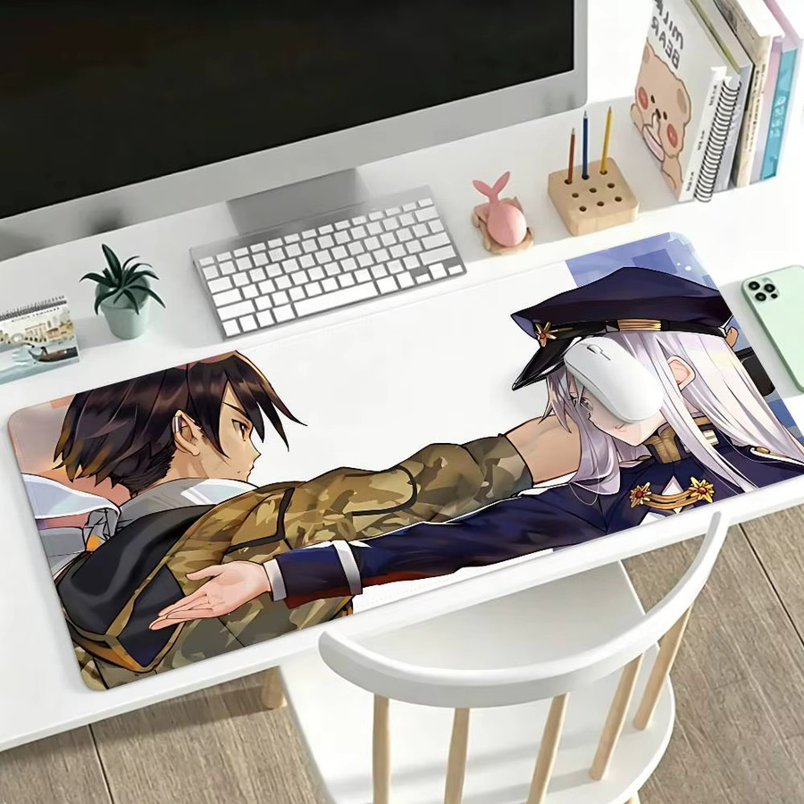 Bilibili Anime 86 Eighty Six Gaming-Mauspad in Multicolour, rutschfeste Schreibtischunterlage mit genähtem Rand für Computer und Tastatur - Bild 3