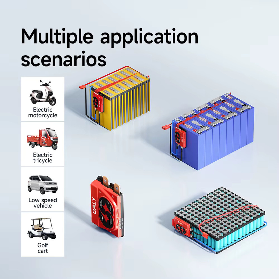 Daly Smart BMS Schutzplatine für LFP 3.2V Batterien mit Bluetooth und Heizfunktion, Farbe: Rot - Bild 5