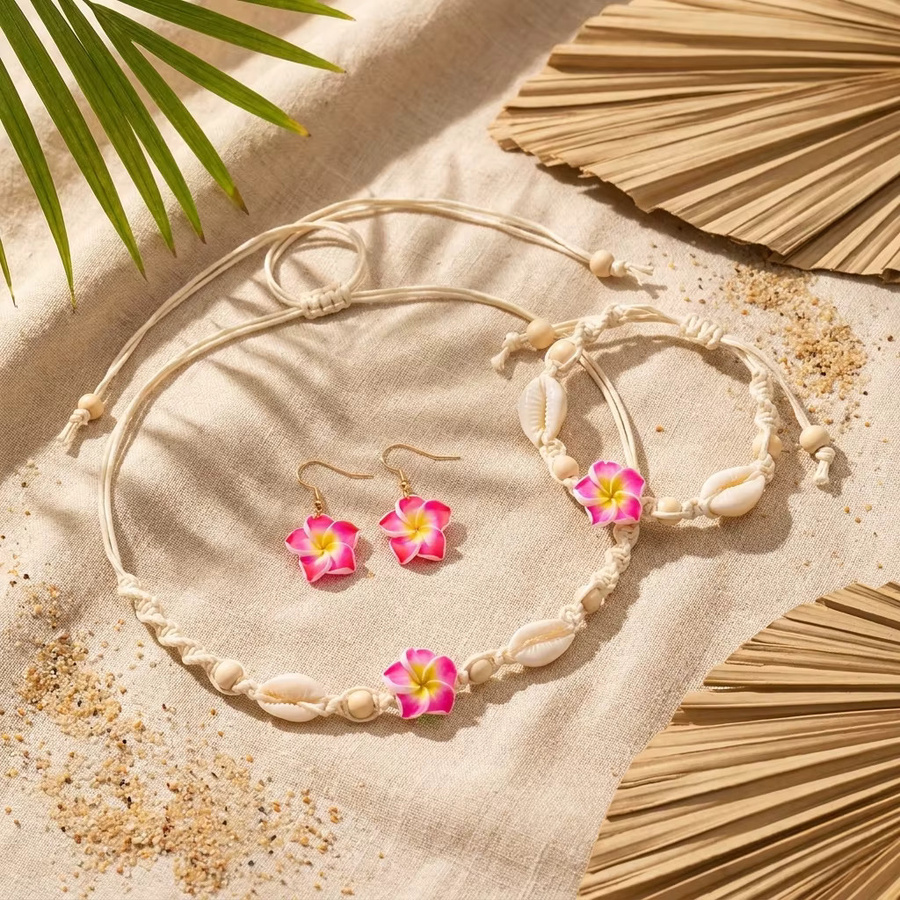 Rinhoo Schmuck-Set, Halskette, Ohrringe, Armband, Perle, Bunt, Damen - Bild 2