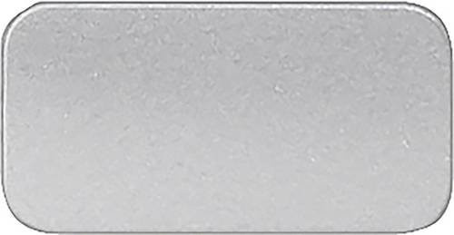 Siemens 3SB2901-2AN Bezeichnungsschild in Silber und Schwarz, 10 Stück - Bild 1