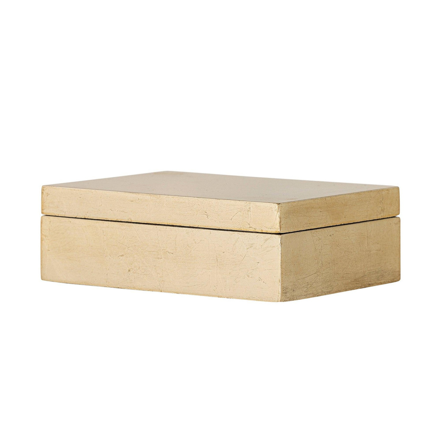 Bloomingville Aufbewahrungsbox mit Deckel, Gold, B/T/H: 15,5 x 11,0 x 5,0 cm - Bild 1