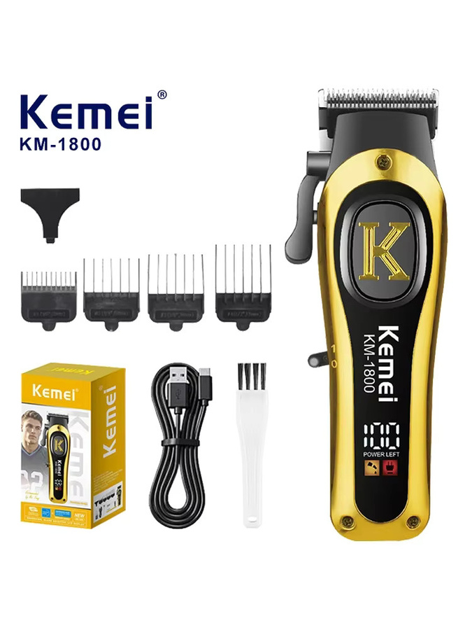 Kemei KM-1800 Haarschneidemaschine, Gold, Unisex - Bild 5