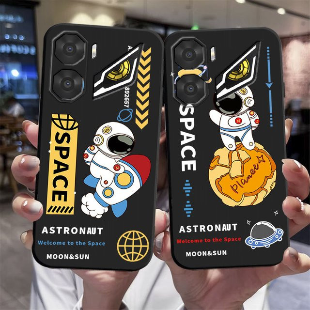 Stoßfeste Silikon Schutzhülle mit Schmetterlingsblumen-Print für ZTE Nubia Neo 3 GT und ZTE Nubia Neo 3 5G in Schwarz - Bild 1