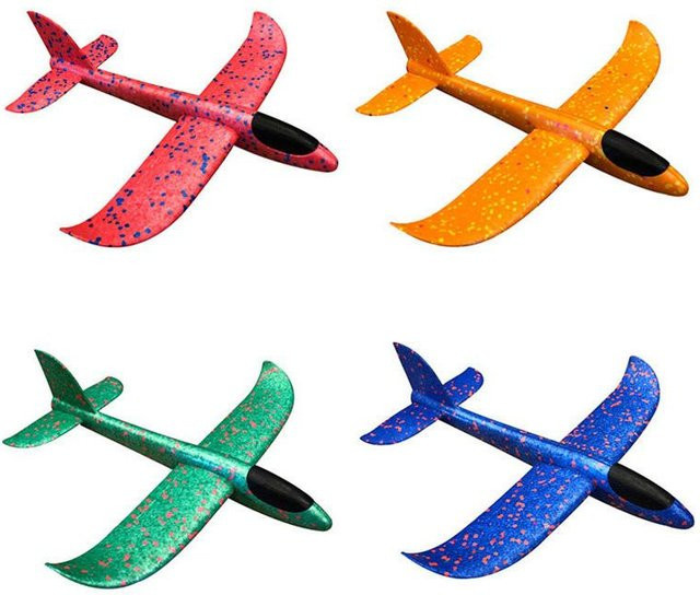 Fashnics Flugzeug Bausatz, 36cm, gelb - Bild 1
