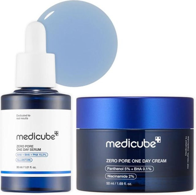 medicube Zero Pore One Day 2-Schritte-Set, Serum 30ml, Creme 50ml - Bild 1