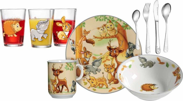 Ritzenhoff & Breker Kinderset Waldtiere 10er Set Multicolor - Bild 1