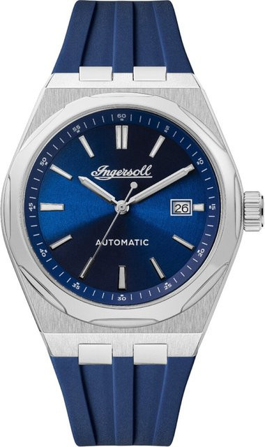 Ingersoll Herrenuhr Automatik, Edelstahl, 43 mm, Blau, 5 ATM - Bild 1