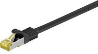 Goobay Patchkabel RJ-45 SFTP Cat 7 Ethernet LAN Kabel Schwarz 5,0 m - Bild 1