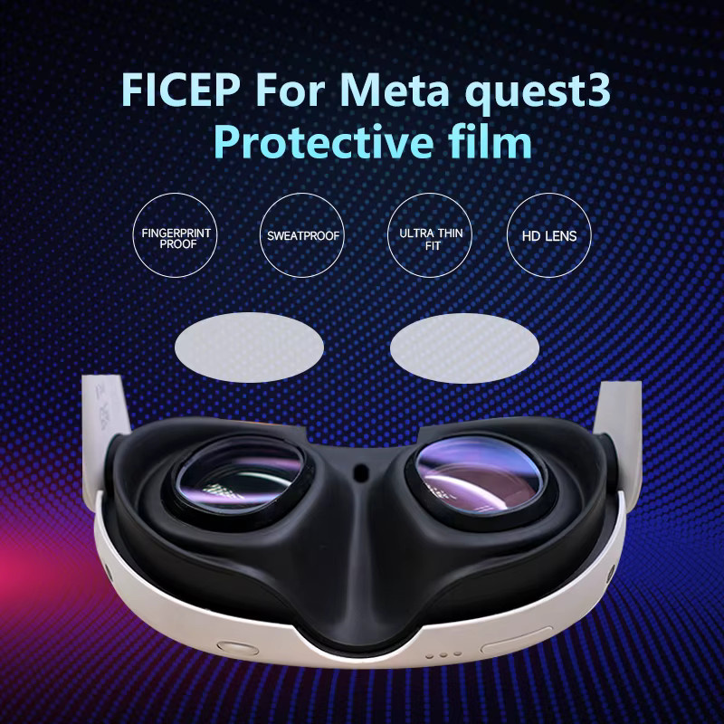 FICEP VR-Objektivfolie für Meta Quest 3, kratzfester Objektivschutz in Transparent - Bild 2