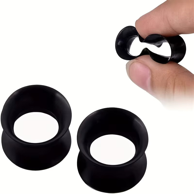 Ohrtunnel Silikon, 3 Paare, Unisex - Bild 3
