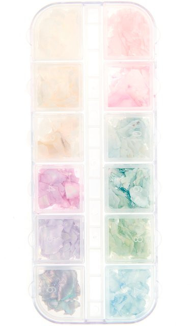 Rico Design Muschelsplitter in Pastellfarben als Füllmaterial für Resin, Multicolour - Bild 1