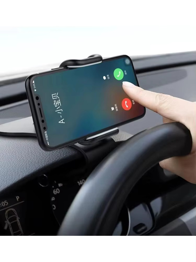 KAFNHCKA Smartphone Halterung für das Auto mit 360-Grad-Drehung für Dashboard und GPS-Navigation, Schwarz - Bild 6
