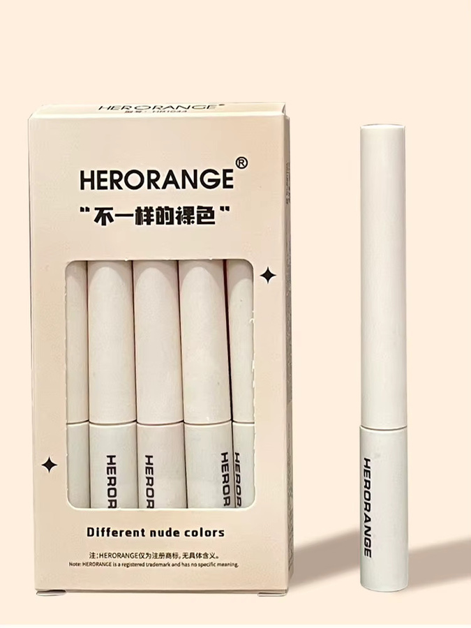 Herorange Lipgloss 5er-Set Matte Nude Colors, Damen - Bild 5