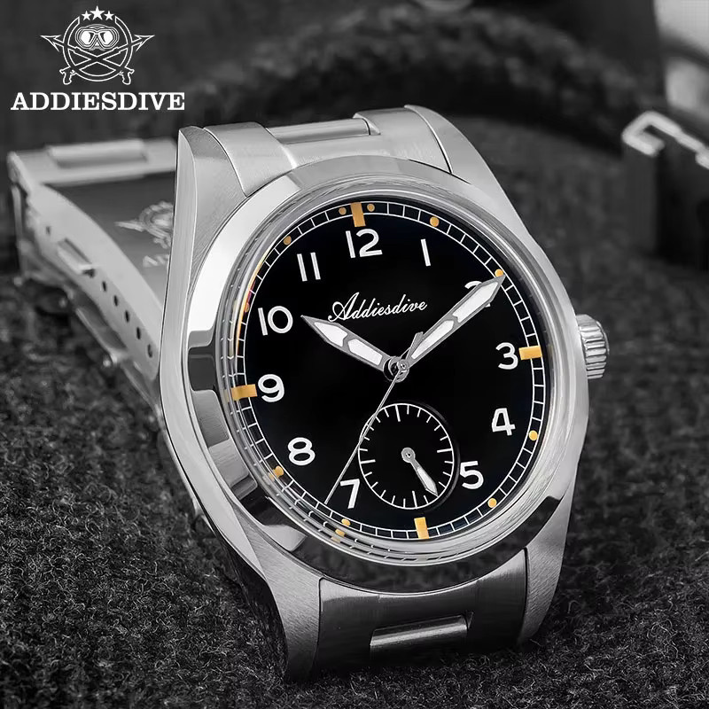 ADDIESDIVE Armbanduhr, Quarz, Edelstahl, 36 mm, Blau, Herren - Bild 3