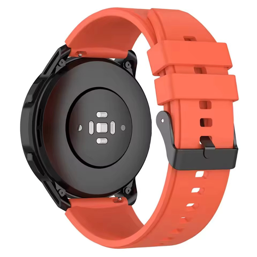 Uhrenarmband Silikon, Schwarz, Unisex, 22 mm - Bild 3
