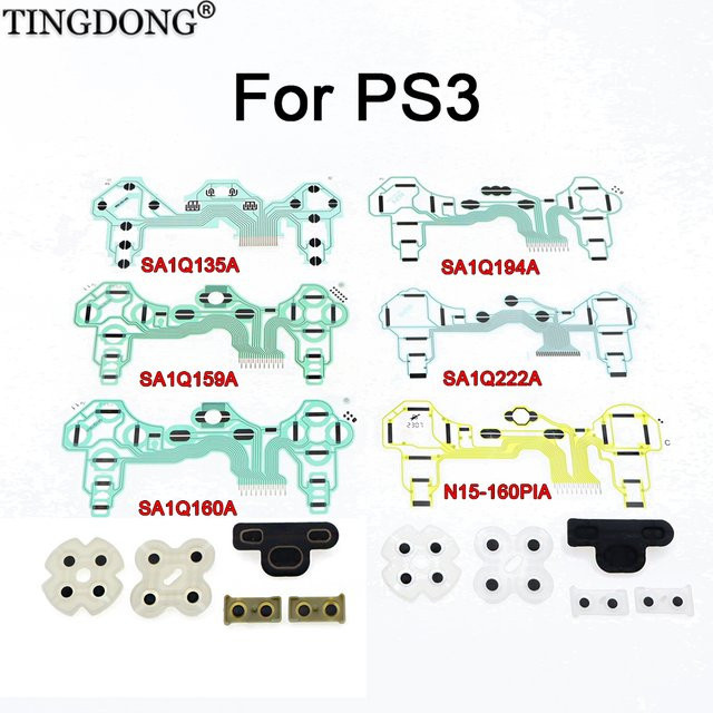 TingDong Leitfähiger Kleber und Vibrationsleitfolie Set für PS3 Controller SA1Q135A SA1Q159A 1SA1Q94A in Multicolour - Bild 1