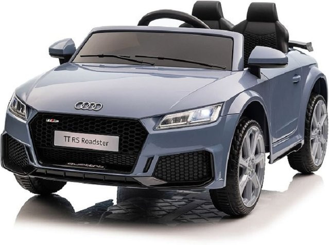 ES-Toys Audi TTRS Elektroauto mit EVA-Reifen und Kunstledersitz graublau - Bild 1