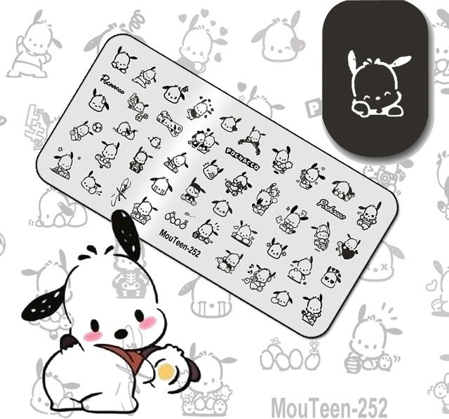 Sanrio Pochacco Hund Nagelstempel Set für Nail Art Maniküre - Bild 1