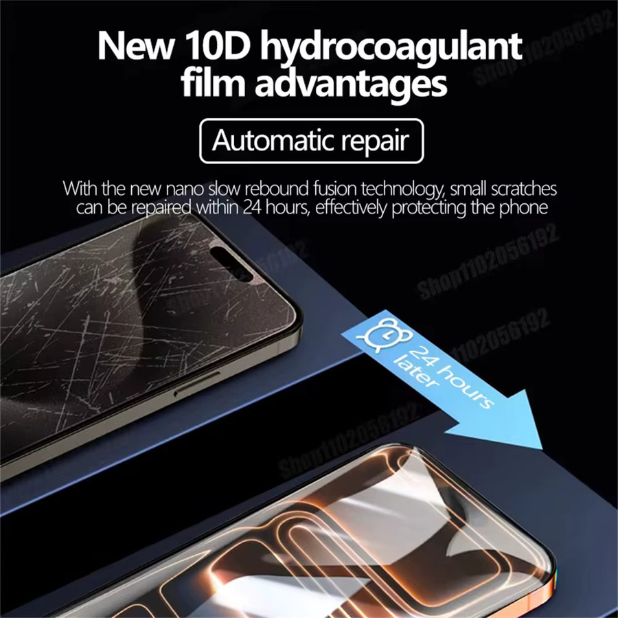 5 Stück Amour Brave Hydrogel-Displayschutzfolie für iPhone 17 16 15 14 13 12 11 Pro Max XS XR Plus 16e 17e Air transparent - Bild 4