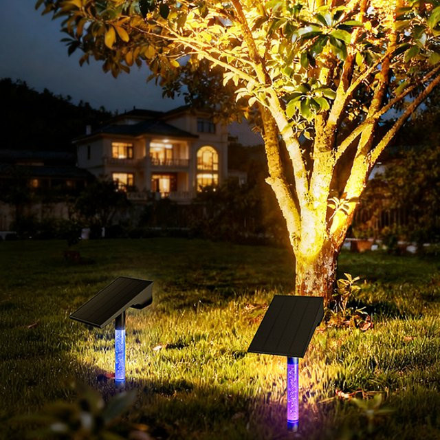 intelamp Solarleuchten für den Garten mit 56 LED als helle Landschaftsbeleuchtung für Außenbereiche - Bild 1