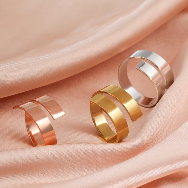 Skyrim Fingerring, Edelstahl, Silber, Damen - Bild 1