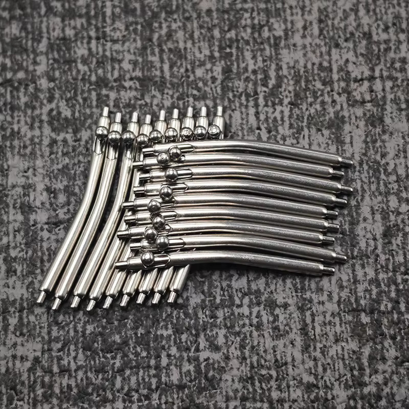 Uhrenarmband-Federstege Edelstahl, gebogen, 1,5 mm, Silber - Bild 2