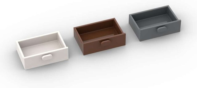 Moc SixBricks Container Box Bausteine Schrank, 10-teiliges Set - Bild 1
