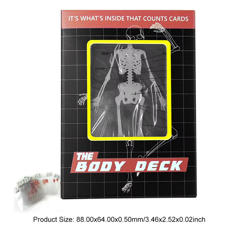 Alloet The Body Deck Cards, transparente Spielkarten, Kunststoff - Bild 6