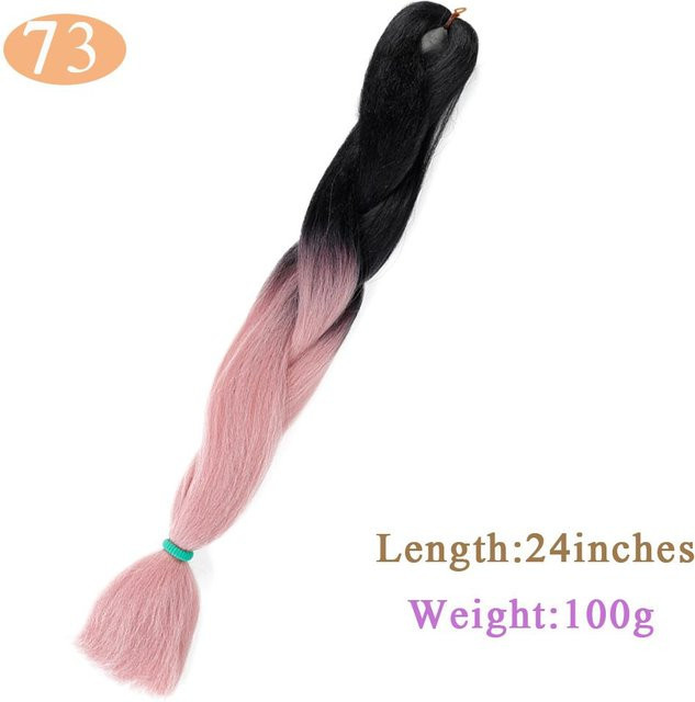 Bybrana Glowing Twist Braids Haarverlängerungen Ombre Gray, 24 Zoll - Bild 1