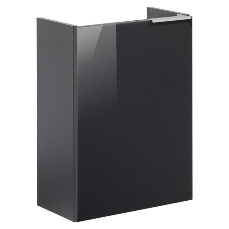 Fackelmann Waschbeckenunterschrank SBC Gäste Bad Anthrazit mit Glasfront und Soft-Close-Türen, B/T/H: 44 x 24,3 x 60 cm - Bild 2
