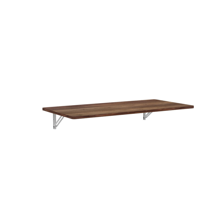 okwish Klapptisch aus MDF zur Wandmontage für Küche und Home Office, Braun, B/T/H: 114 x 56 x 18 cm - Bild 2