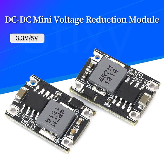 Stlxy DC-DC Buck Converter Schritt Netzteil Modul Spannung Regler 5V-30V zu 3,3V 5V 3A in Schwarz - Bild 1